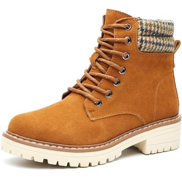 Women's Hiking Boots Non-slip Outdoor Casual Boot, Brown Suede